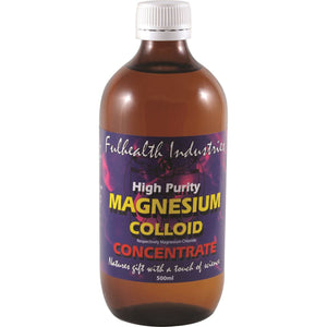 Fulhealth Industries Magnesium Colloid Concentrate 500ml 10% off RRP at HealthMasters Fulhealth Industries