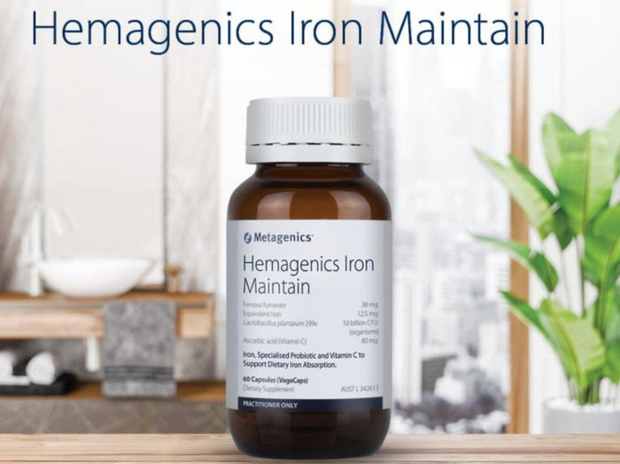 Metagenics Hemagenics Iron Maintain 60 Caps