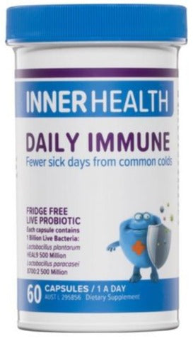 Inner Health Daily immune 60caps  20% off RRP at HealthMasters