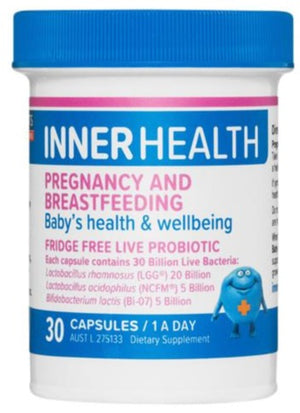 Inner Health Pregnancy and Breastfeeding 30caps 20% off RRP at HealthMasters