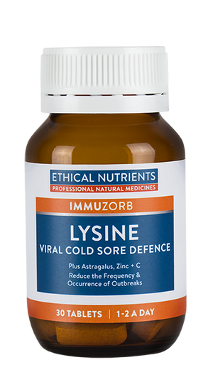 Ethical Nutrients IMMUZORB Lysine Viral Cold Sore Defence 30 Tabs | HealthMasters