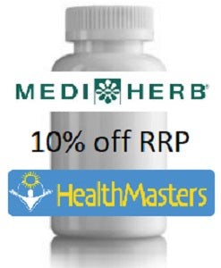 MediHerb ThyroCo 10% off RRP at HealthMasters MediHerb Logo