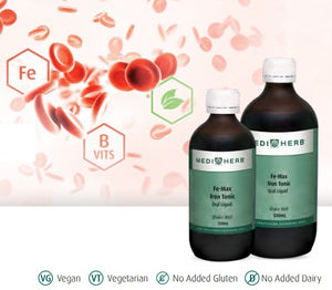 MediHerb Fe-Max Iron Tonic 10% off | HealthMasters MediHerb