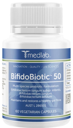 Medlab BifidoBiotic 50 60vc 10% off RRP | HealthMasters