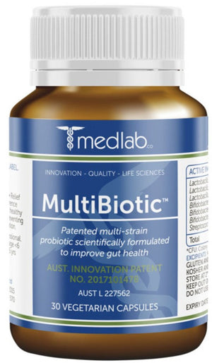 Medlab MultiBiotic 30's vc 10% off RRP | HealthMasters