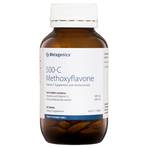 Metagenics 500-C Methoxyflavone 90 Tabs 10% off RRP | HealthMasters Metagenics
