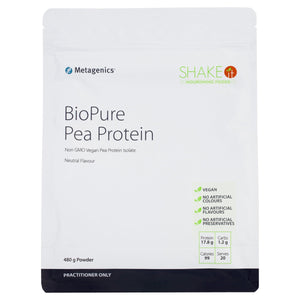 Metagenics BioPure Pea Protein 480g 10% off RRP | HealthMasters Metagenics Front