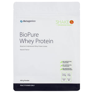 Metagenics BioPure Whey Protein 404g 10% off RRP | HealthMasters Metagenics Front