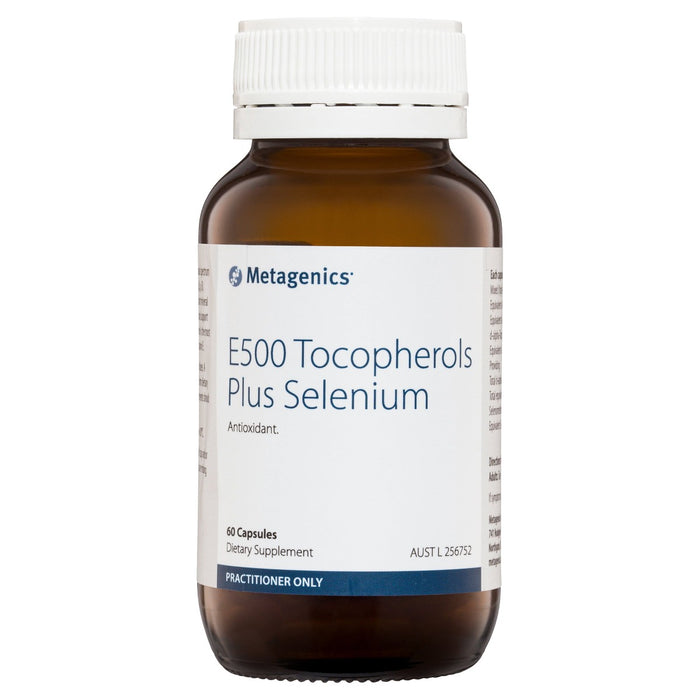 Metagenics E500 Tocopherols Plus Selenium 60 capsules