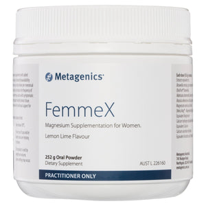 Metagenics FemmeX Lemon Lime 252g 10% off RRP | HealthMasters Metagenics