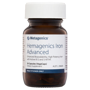 Metagenics Hemagenics Iron Advanced 30 Caps 10% off RRP | HealthMasters Metagenics