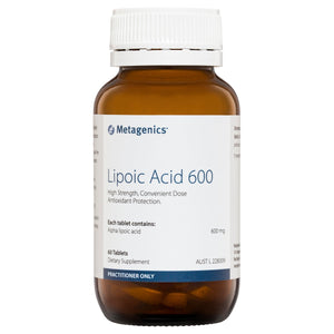Metagenics Lipoic Acid 600 60 Tabs 10% off RRP at HealthMasters Metagenics