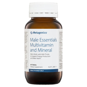 Metagenics Male Essentials Multivitamin and Mineral 60 Tabs 10% off RRP at HealthMasters Metagenics