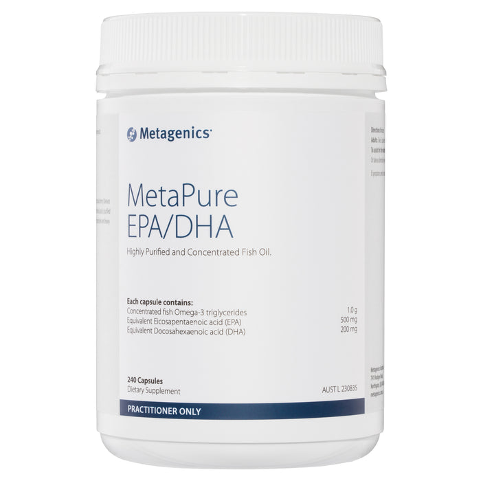Metagenics MetaPure EPA/DHA Fish Oil Omega-3 240 capsules