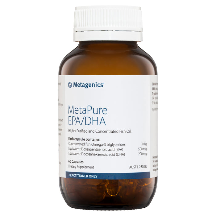 Metagenics MetaPure EPA/DHA Fish Oil Omega-3 60 capsules