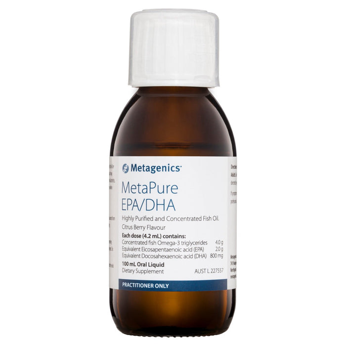 Metagenics MetaPure EPA/DHA Fish Oil Omega-3 100ml liquid Citrus Berry