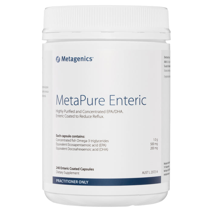 Metagenics MetaPure Enteric 240 caps Fish Oil Omega-3