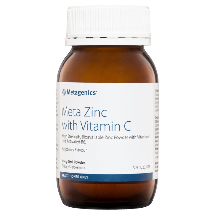 Metagenics Meta Zinc with Vitamin C Raspberry 114g
