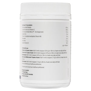 Metagenics Meta Zinc with Vitamin C Raspberry 228g 10% off RRP | HealthMasters Metagenics Ingredients
