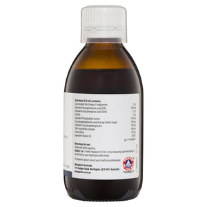 Metagenics Omega Brain Plus Oral Liquid Peppermint 190mL 10% off RRP | HealthMasters Metagenics Ingredients