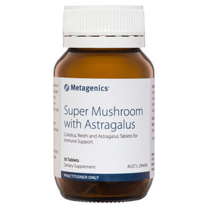 Metagenics Super Mushroom with Astragalus 30 Tablets 10% off RRP at HealthMasters Metagenics