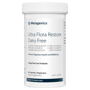 Metagenics Ultra Flora Restore Dairy Free 60 VegeCaps 10% off RRP at HealthMasters Metagenics