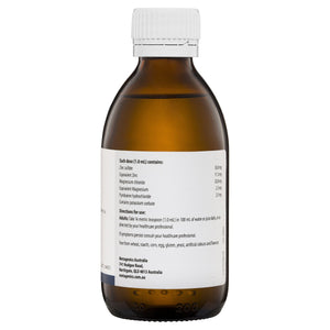 Metagenics Zinc Drink Oral Liquid 200 mL 10% off RRP | HealthMasters Metagenics Ingredients