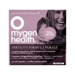Mygen Health Fertility Formula Female 10% off RRP at HealthMasters Mygen