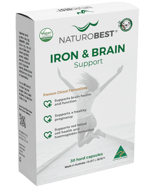NaturoBest Iron & Brain Support 30caps 20% off RRP at HealthMasters NaturoBest