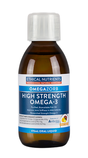 Ethical Nutrients OMEGAZORB High Strength Omega-3 Liquid (Fruit Punch) 170mL | HealthMasters