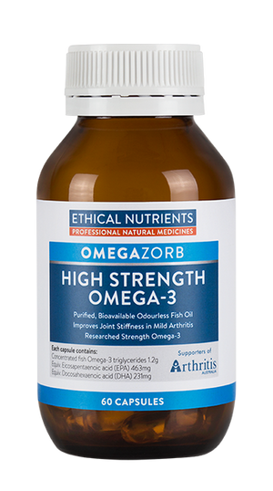 Ethical Nutrients OMEGAZORB High Strength Omega-3 Capsules 60 Caps | HealthMasters