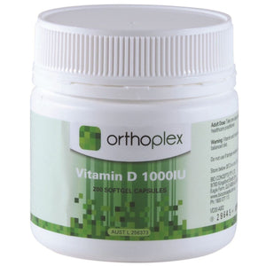ORTHOPLEX Vitamin D 1000IU 200 caps 10% off RRP | HealthMasters