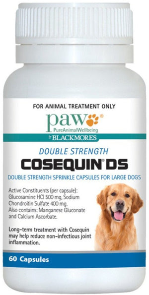 PAW By Blackmores Cosequin DS (Double Strength for Large Dogs) 60c 10% off RRP at HealthMasters PAW by Blackm