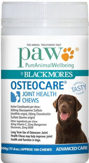 PAW By Blackmores OsteoCare Joint Health Chews 500g 10% off RRP at HealthMasters PAW by Blackmores