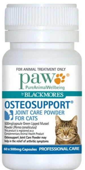PAW By Blackmores OsteoSupport Joint Care For Cats 60c 10% off RRP at HealthMasters PAW by Blackmores