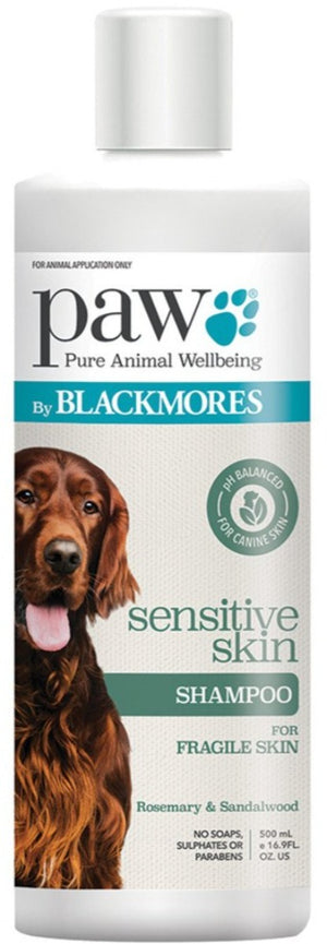 PAW By Blackmores Sensitive Skin Shampoo (Rosemary & Sandalwood) 500ml 10% off RRP at HealthMasters PAW by Blackmores