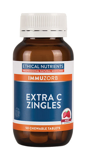 Ethical Nutrients IMMUZORB Extra C Zingles (Orange) 50 Tabs|HealthMasters
