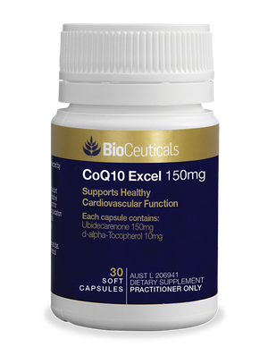 BioCeuticals CoQ10 Excel 150mg 60 soft caps 10% off RRP | HealthMasters BioCeuticals