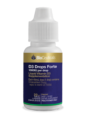 BioCeuticals D3 Drops Forte 20mL liquid 10% off RRP | HealthMasters BioCeuticals