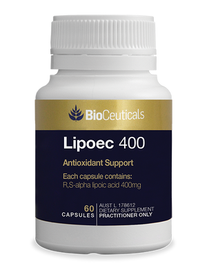 BioCeuticals Lipoec 400 60 caps 10% off RRP | HealthMasters