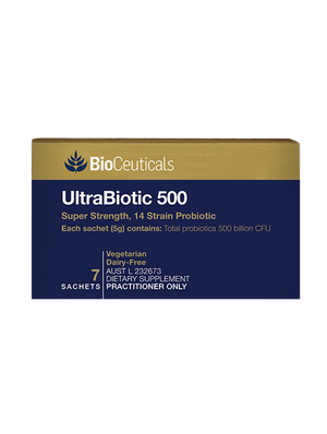 BioCeuticals UltraBiotic 500 7 sachets (35g) 10% off RRP | HealthMasters BioCeuticals