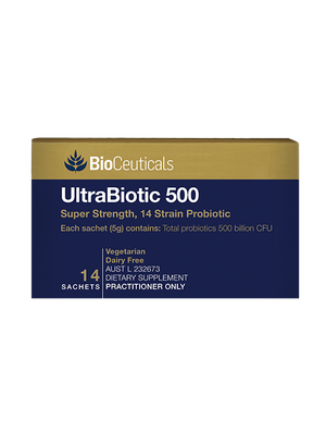 BioCeuticals UltraBiotic 500 14 sachets (70g) 10% off RRP | HealthMasters BioCeuticals