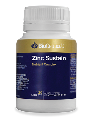 BioCeuticals Zinc Sustain 120 tabs 10% off RRP | HealthMasters
